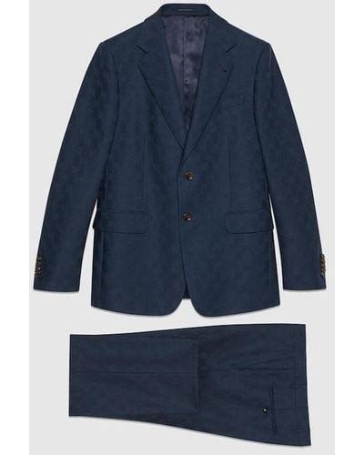 costume gucci uomo blu|Gucci Suits for Men .